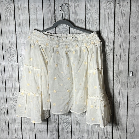 Shyanne Women’s Western Blouse Shirt Embroidered White Size Medium Long Sleeve - Picture 8 of 8